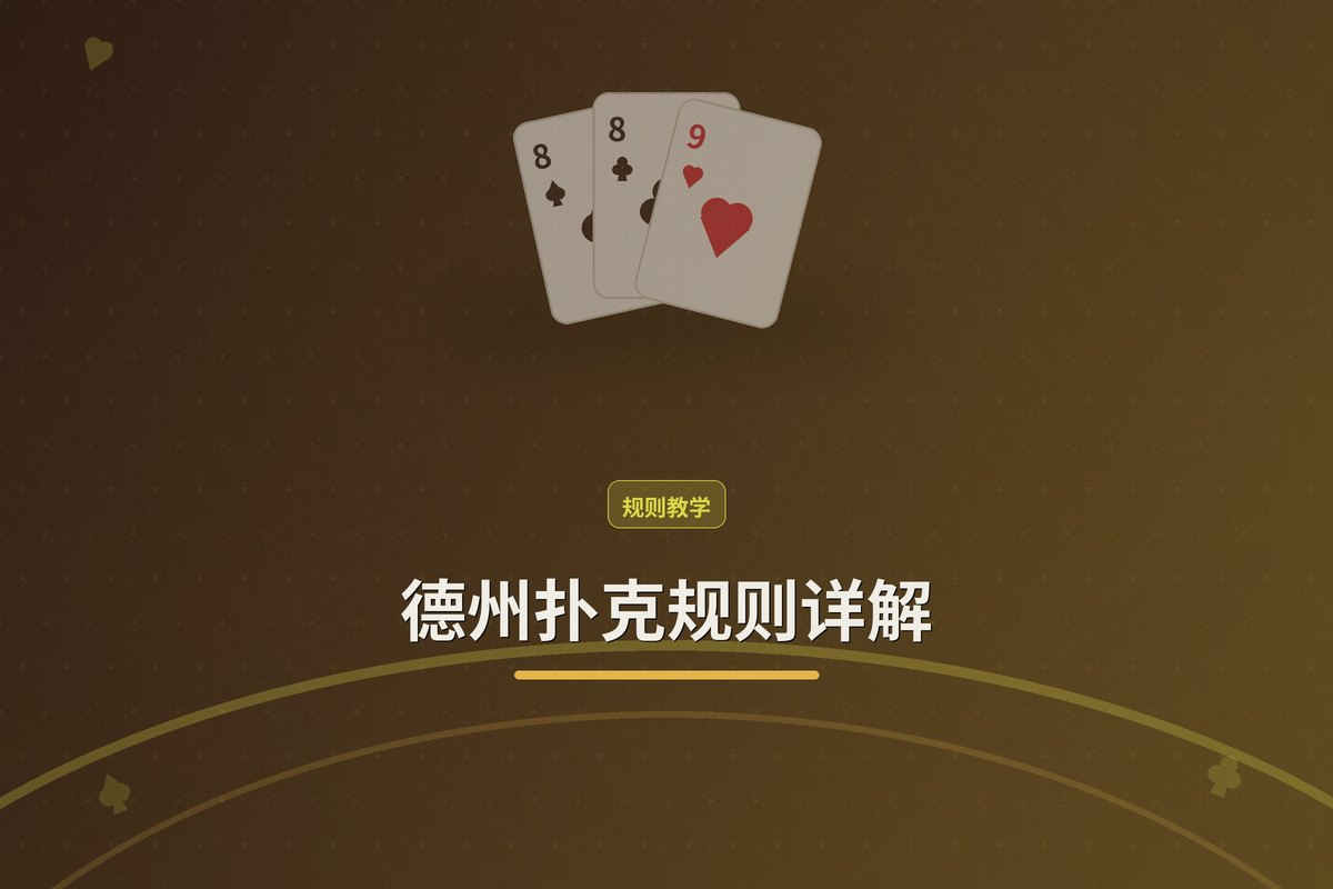 德州扑克规则教学示意图:盲注结构、发牌顺序、四条街下注、摊牌比牌